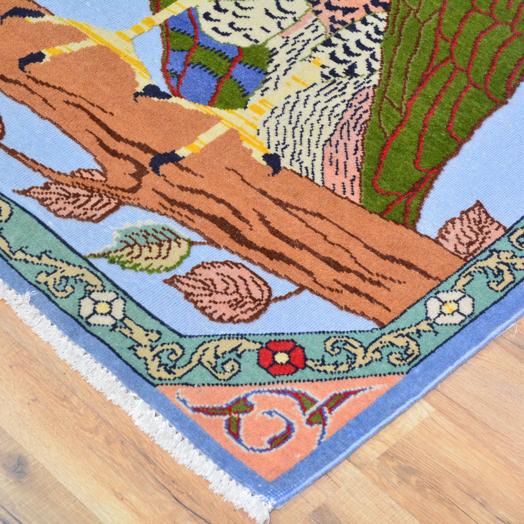 Multi-Weave Tribal Persian Eagle Design Handmade Wool Rug (Size 3.4 X 4.7) Cwral-10830