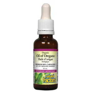 Natural Factors Organic Oil Of Oregano 30ml