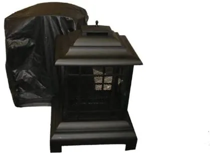 New in package! Paramount PH-COVER-204 Outdoor Patio Fireplace or heater Vinyl Cover, Black