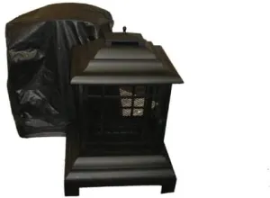 New in package! Paramount PH-COVER-204 Outdoor Patio Fireplace or heater Vinyl Cover, Black
