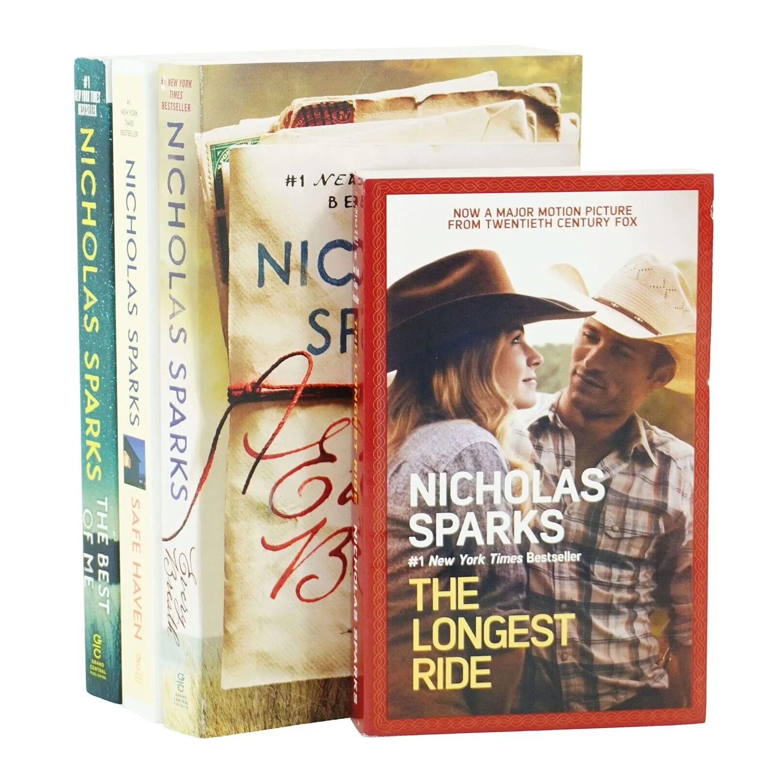 Nicholas Sparks Collection 4 Books Set Longest Ride, Every Breath, Safe Haven