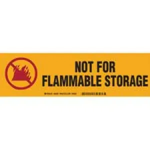 NOT FOR FLAMMABLE STORAGE Label| Buy online