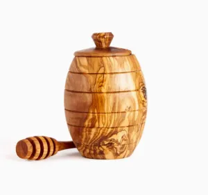 Olivewood Honey Jar