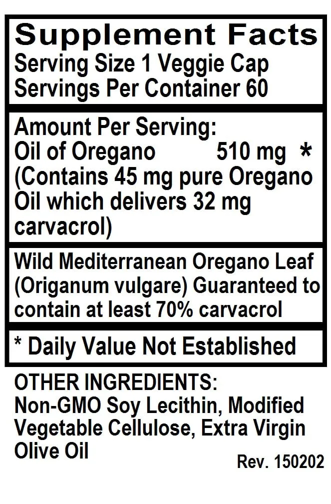 Oregano Oil, lvcap
