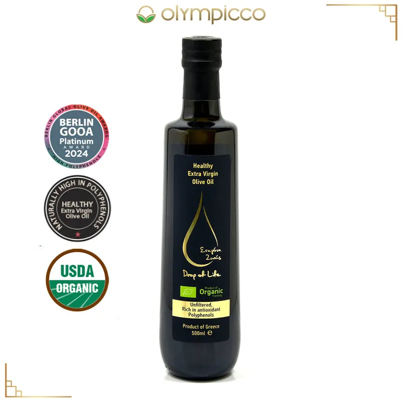 Organic Drop of Life, Extra Virgin Olive Oil - Harvest 2024/2025