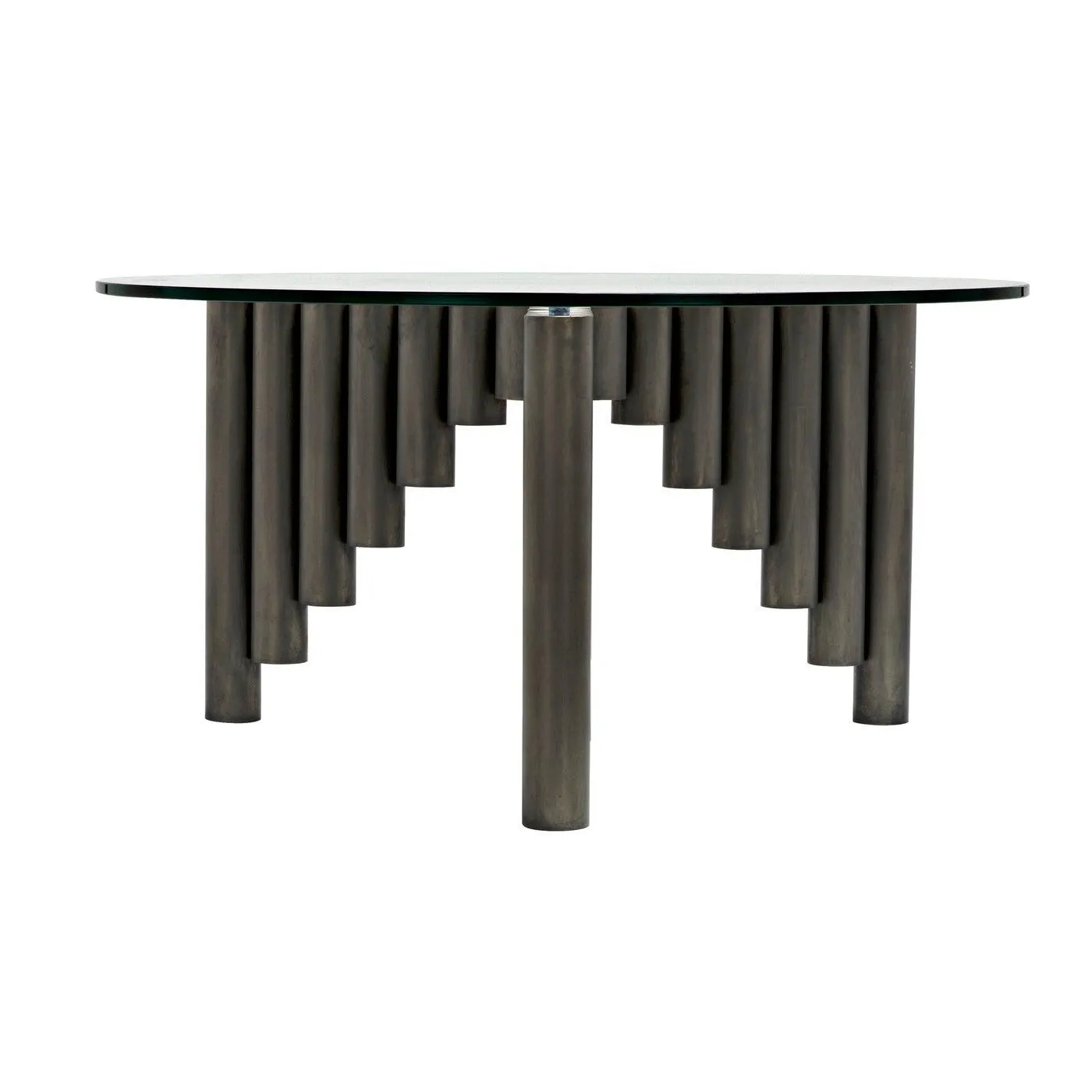 Organum Coffee Table, Gun Metal Finish