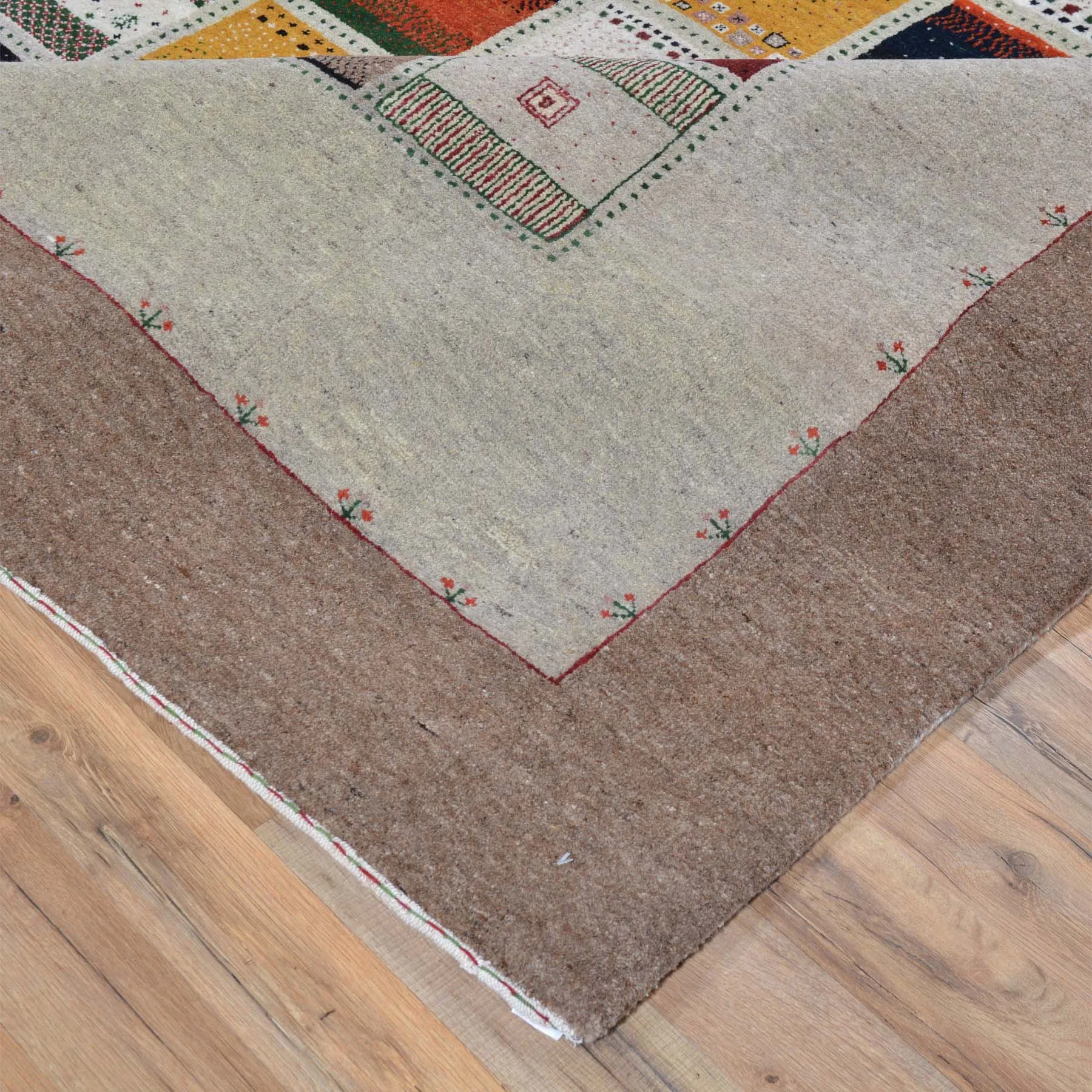 Oriental Hand-Knotted Modern Gabbeh Design Handmade Wool Rug (Size 8.0 X 10) Cwral-6264