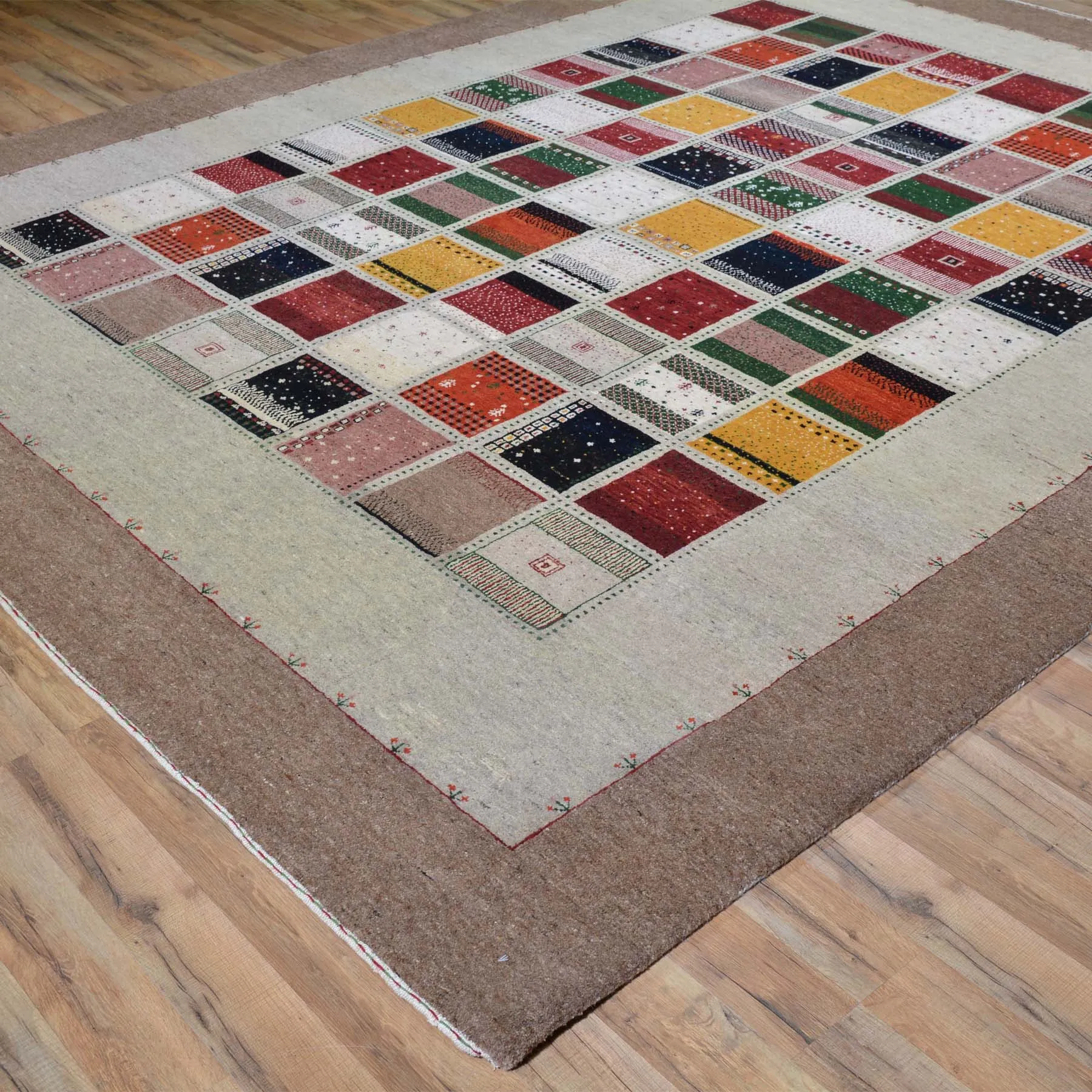 Oriental Hand-Knotted Modern Gabbeh Design Handmade Wool Rug (Size 8.0 X 10) Cwral-6264