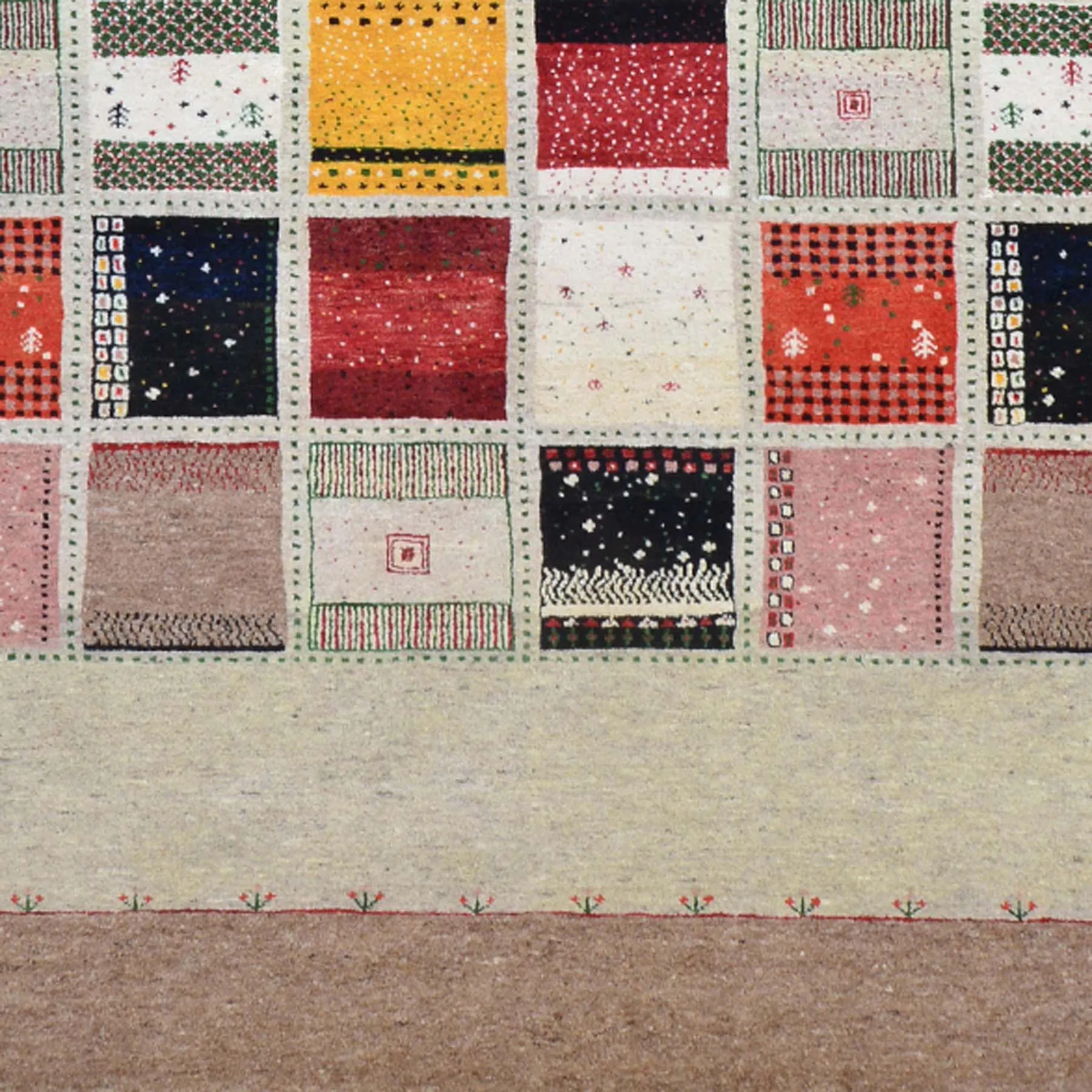 Oriental Hand-Knotted Modern Gabbeh Design Handmade Wool Rug (Size 8.0 X 10) Cwral-6264