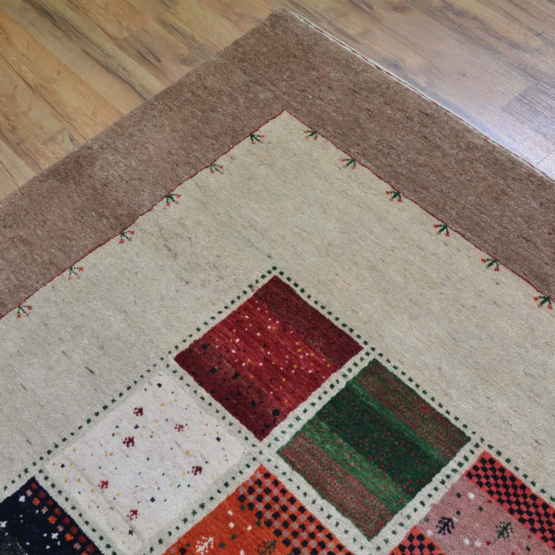 Oriental Hand-Knotted Modern Gabbeh Design Handmade Wool Rug (Size 8.0 X 10) Cwral-6264