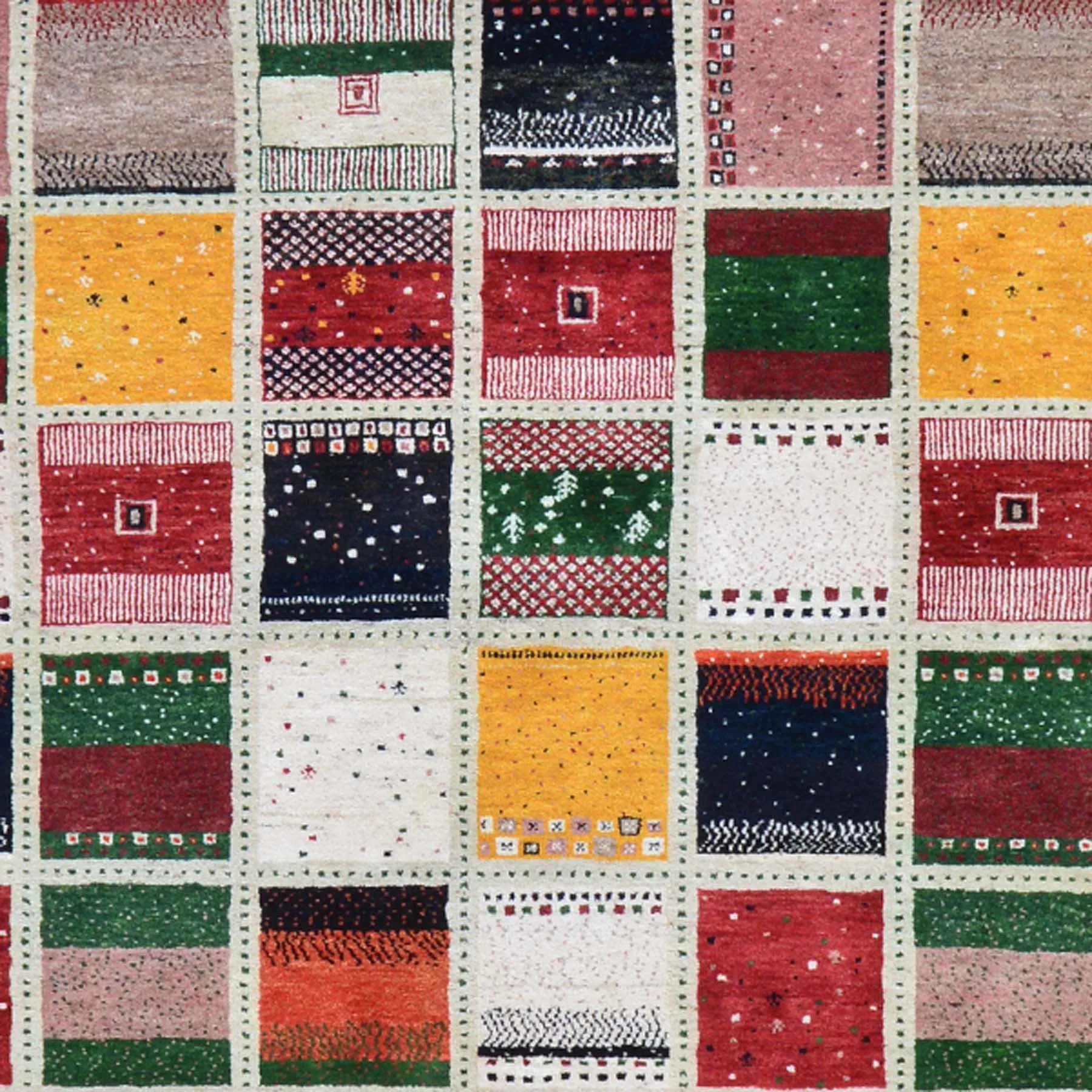 Oriental Hand-Knotted Modern Gabbeh Design Handmade Wool Rug (Size 8.0 X 10) Cwral-6264