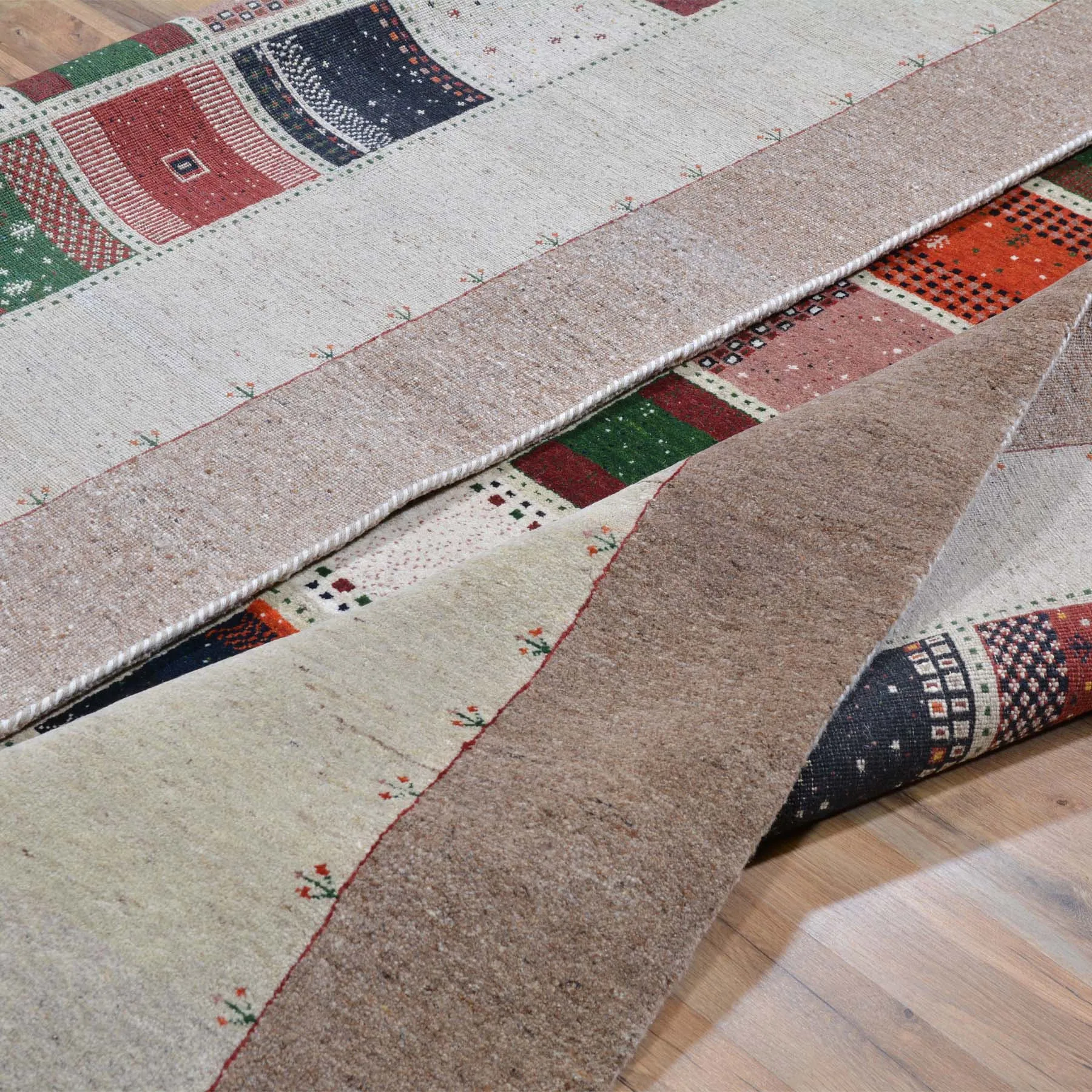 Oriental Hand-Knotted Modern Gabbeh Design Handmade Wool Rug (Size 8.0 X 10) Cwral-6264