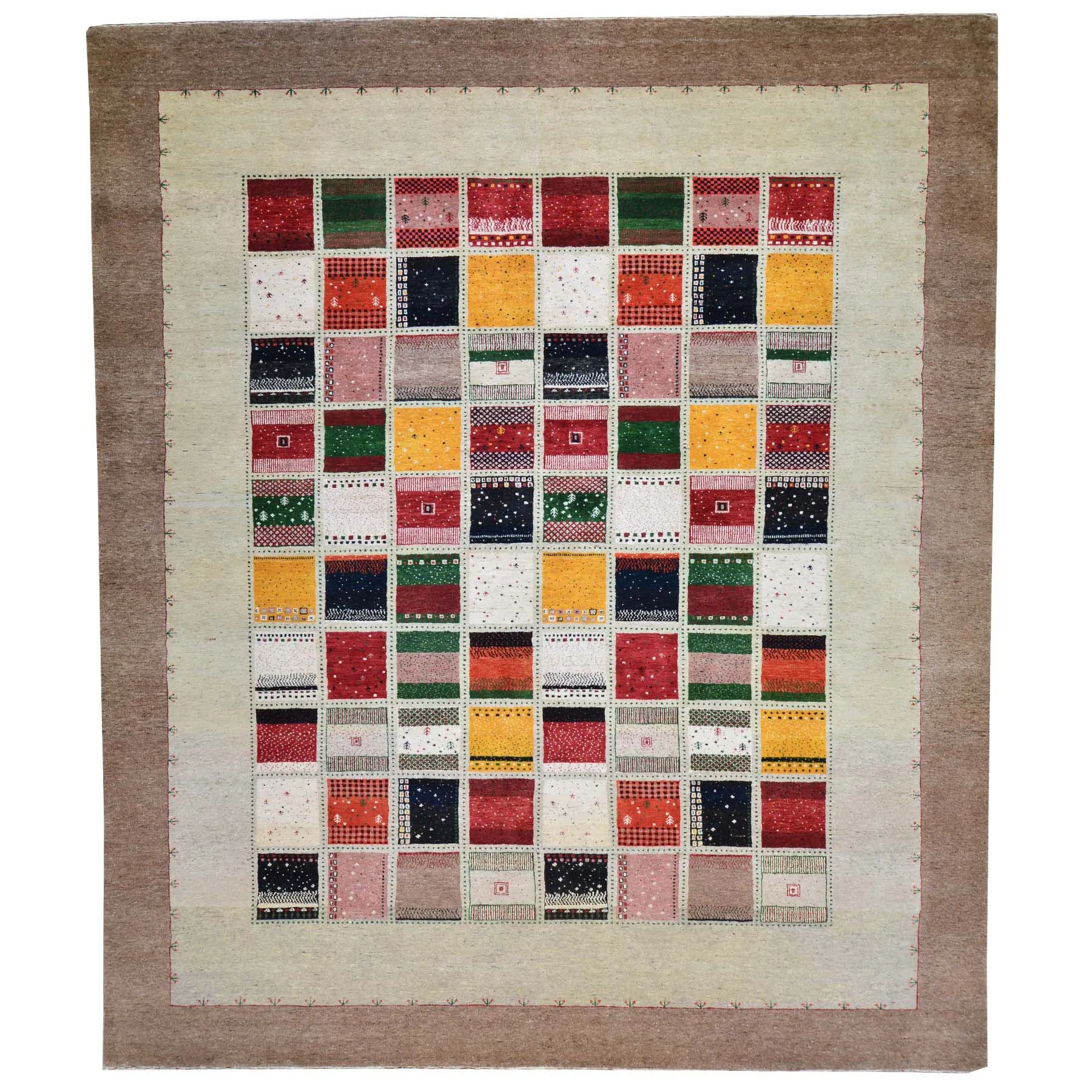 Oriental Hand-Knotted Modern Gabbeh Design Handmade Wool Rug (Size 8.0 X 10) Cwral-6264