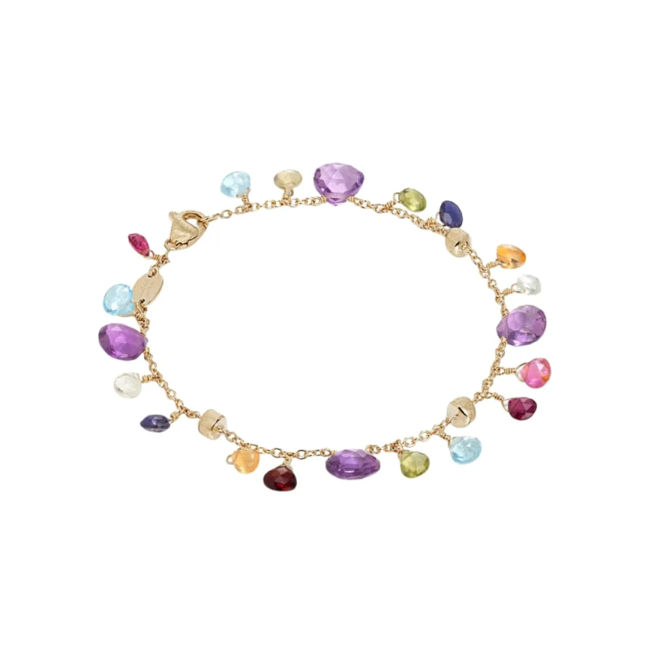 Paradise 18K Yellow Gold Amethyst & Mixed Gemstone Bracelet