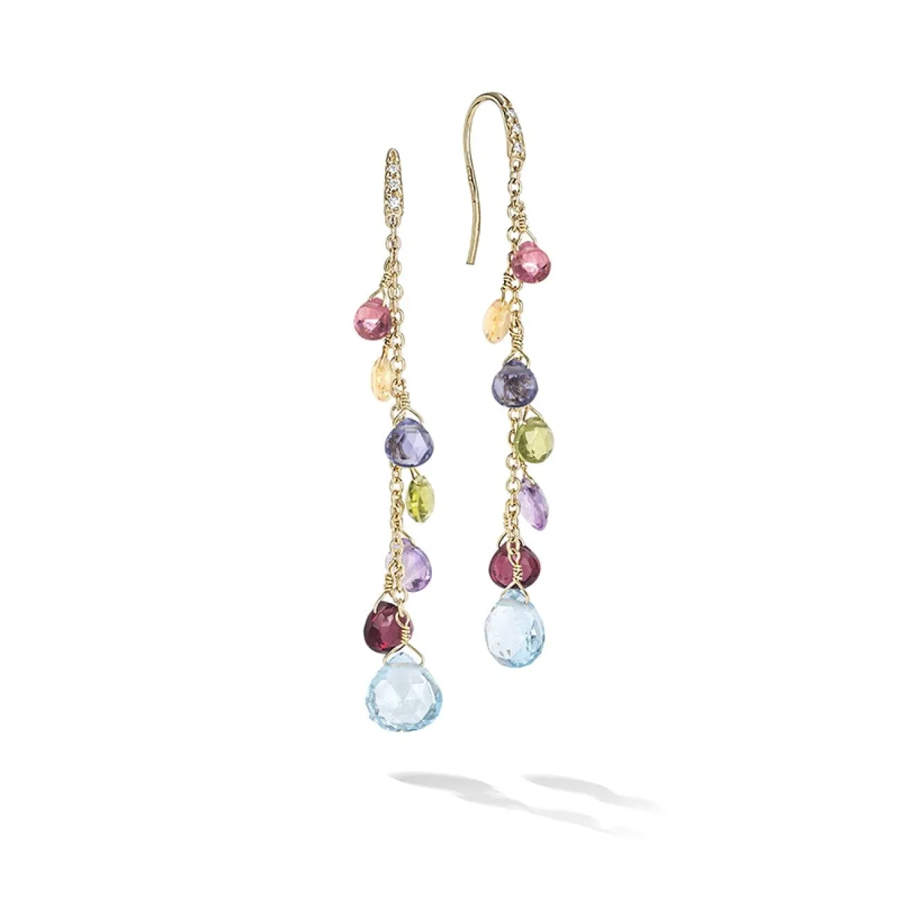 Paradise Collection 18K Yellow Gold Earrings