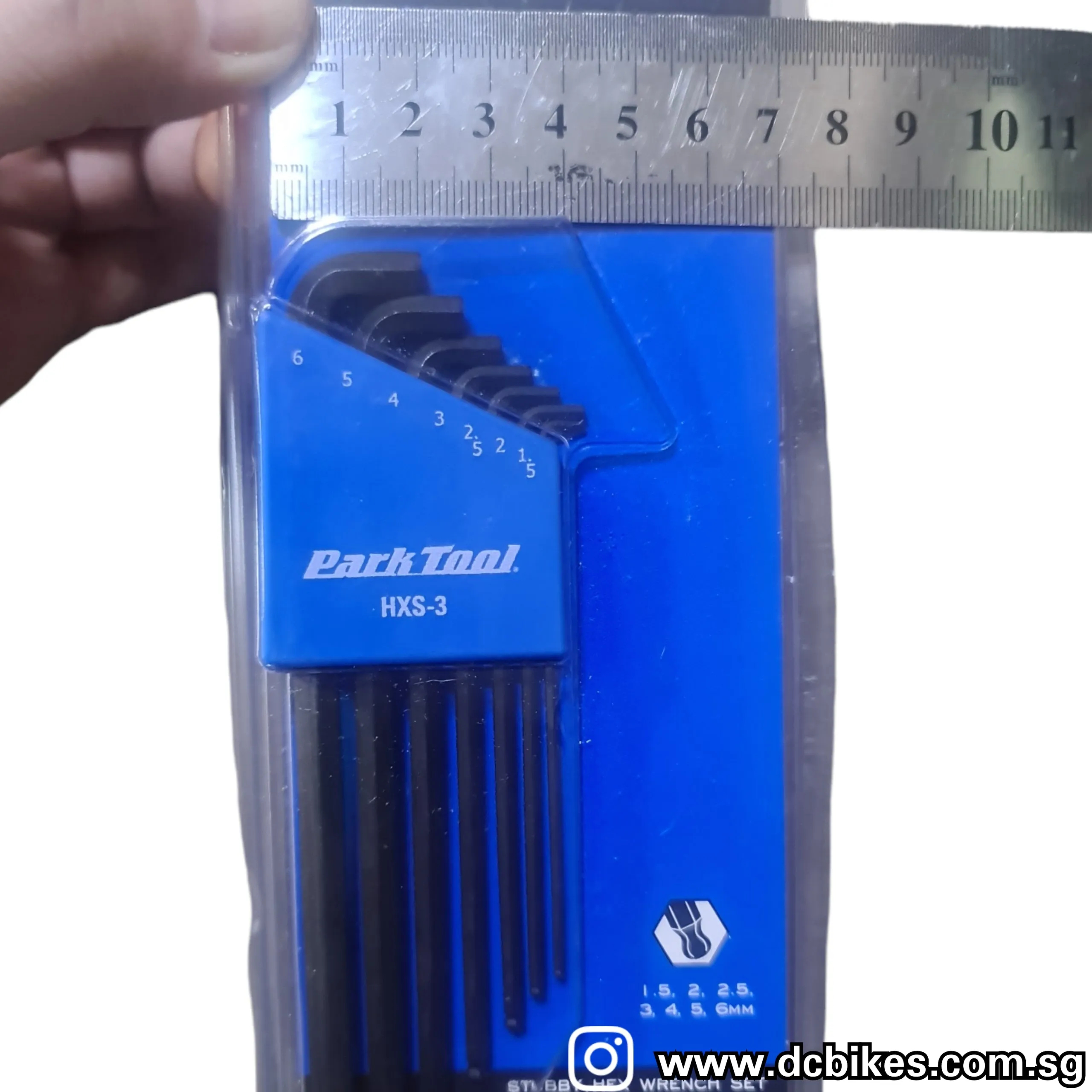 Park Tool Short Stubby MTB Road Hex Wrench Set HXS-3