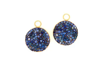 Pave Blue Sapphire Charms