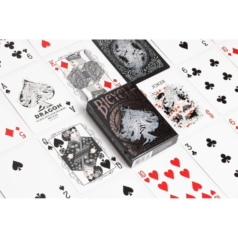 Playing Cards - Bicycle: Black Dragon