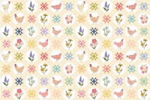 Prairie Sisters Homestead PH23417 Quilted Countryside Yellow