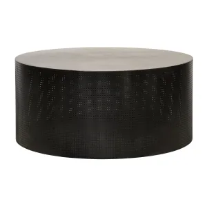 Punched Black Coffee Table