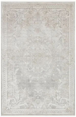 Queen Cream Bamboo Woven Modern Living Room Rug 8116