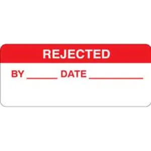 REJECTED BY: DATE: Write-on Inspection Labels| Buy online