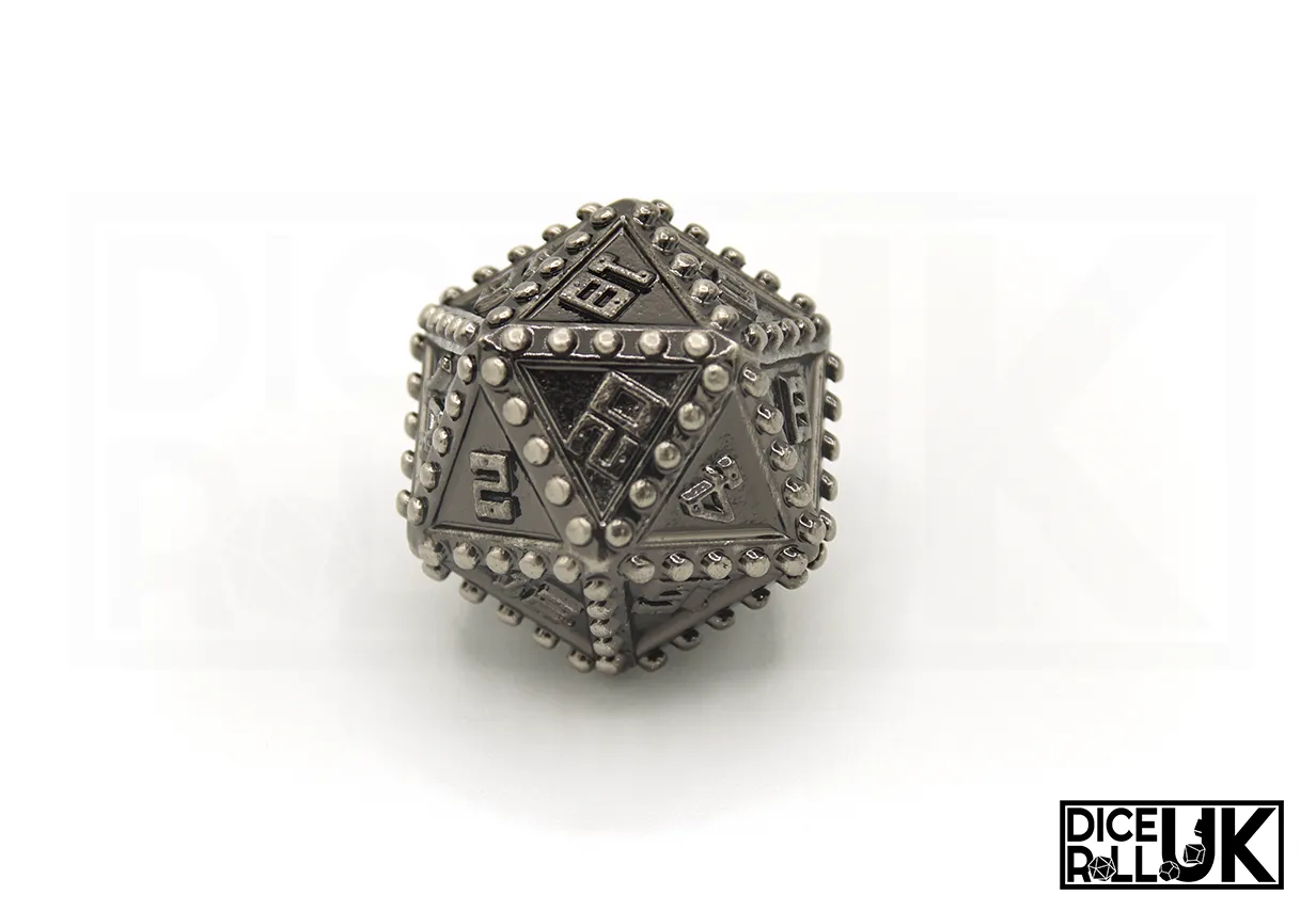 Rivets Metal Dice - Silver