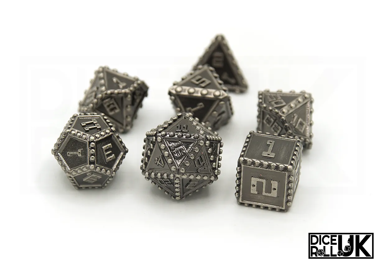 Rivets Metal Dice - Silver