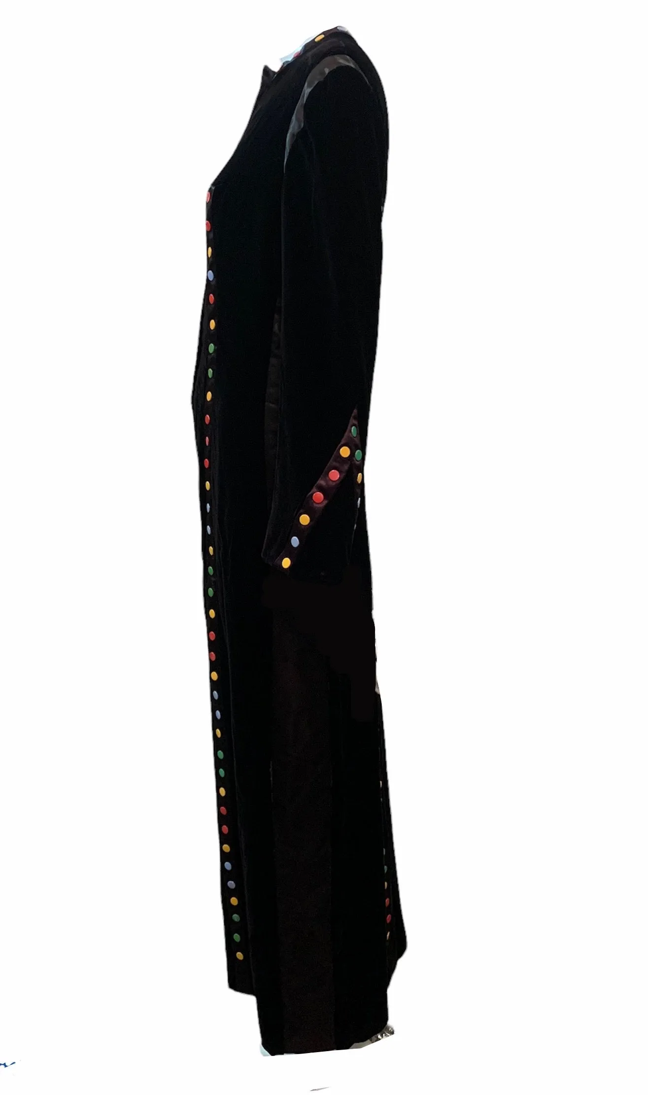 Sant Angelo 4U2 70s Black Velvet Maxi with Rainbow Studs