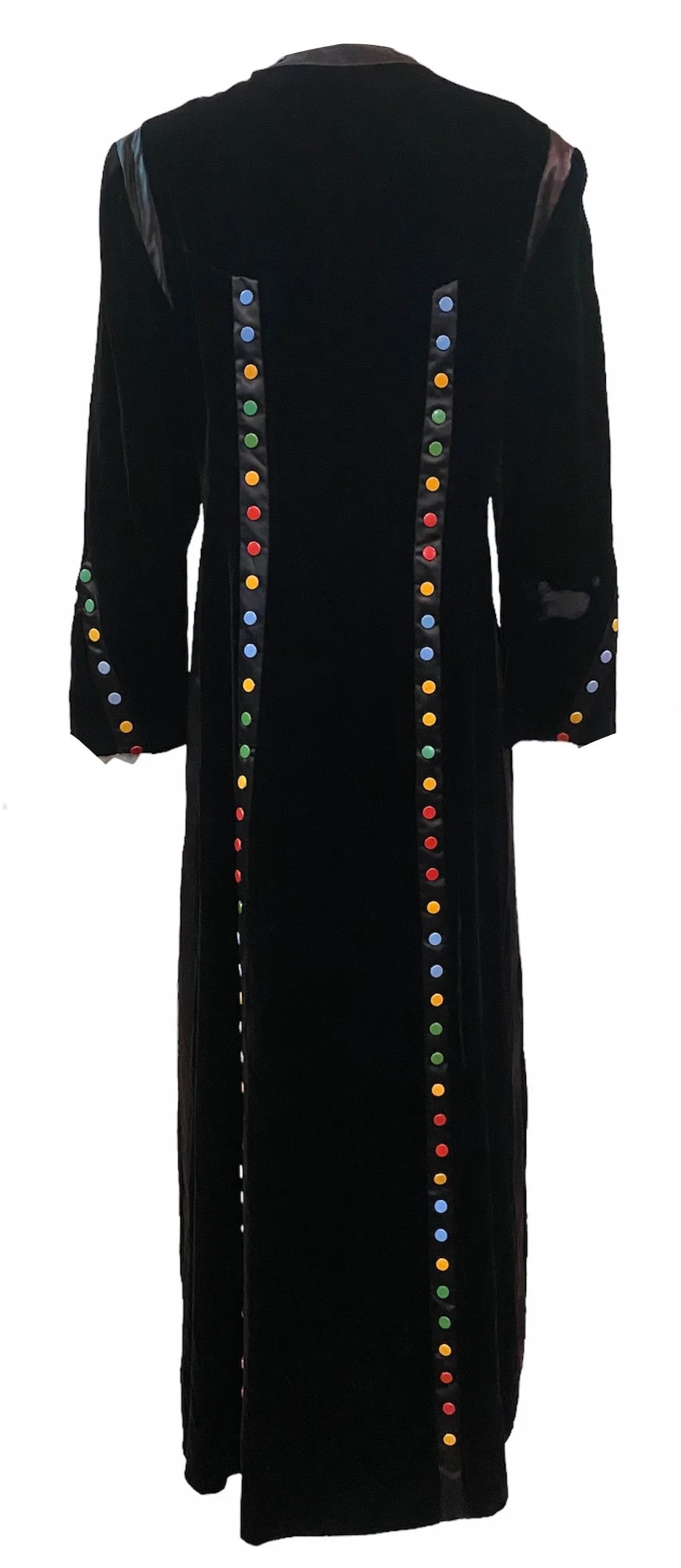 Sant Angelo 4U2 70s Black Velvet Maxi with Rainbow Studs
