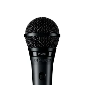Shure PGA58 Cardioid Dynamic Vocal Microphone   XLR Cable