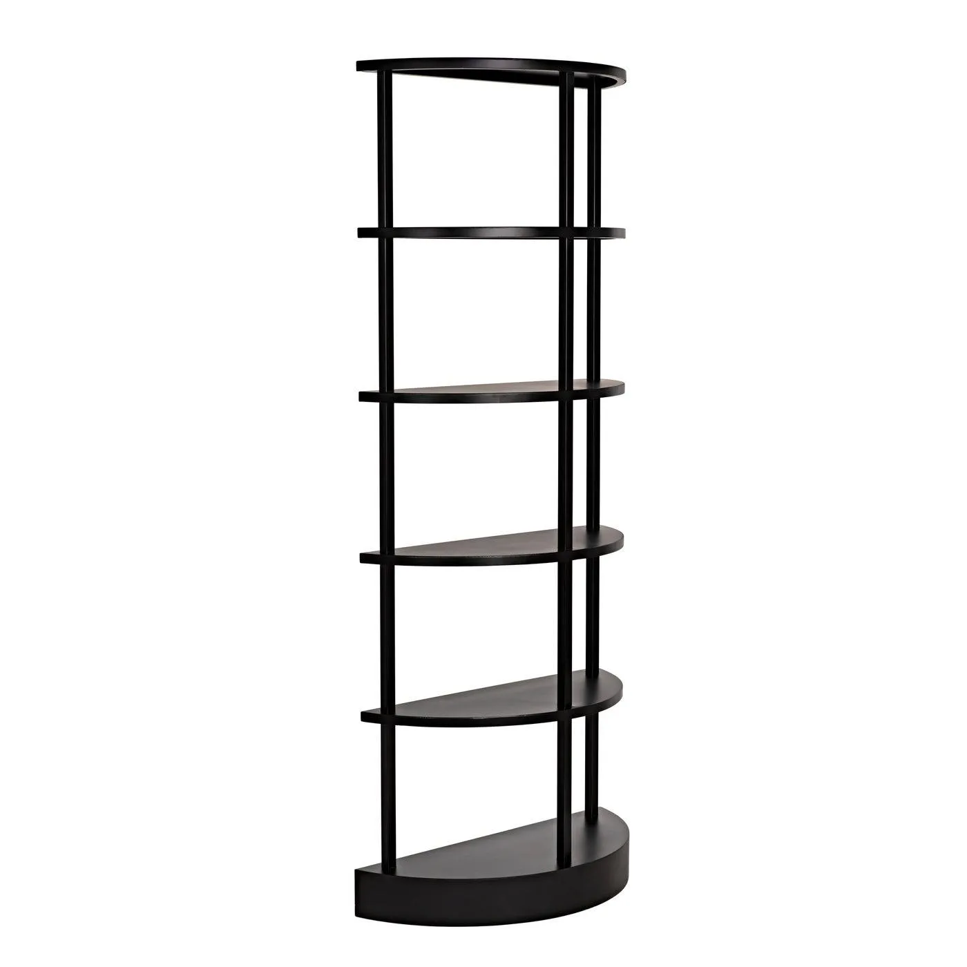 Spago Bookcase, Black Metal