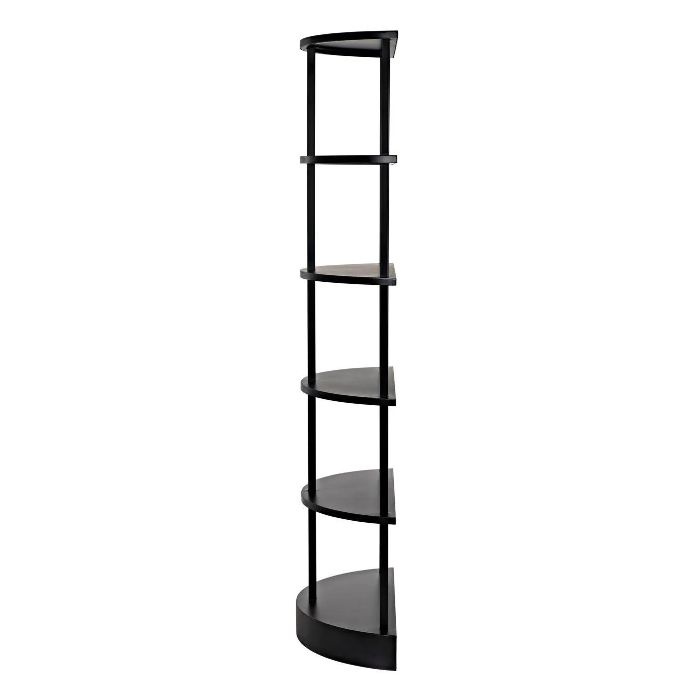 Spago Bookcase, Black Metal