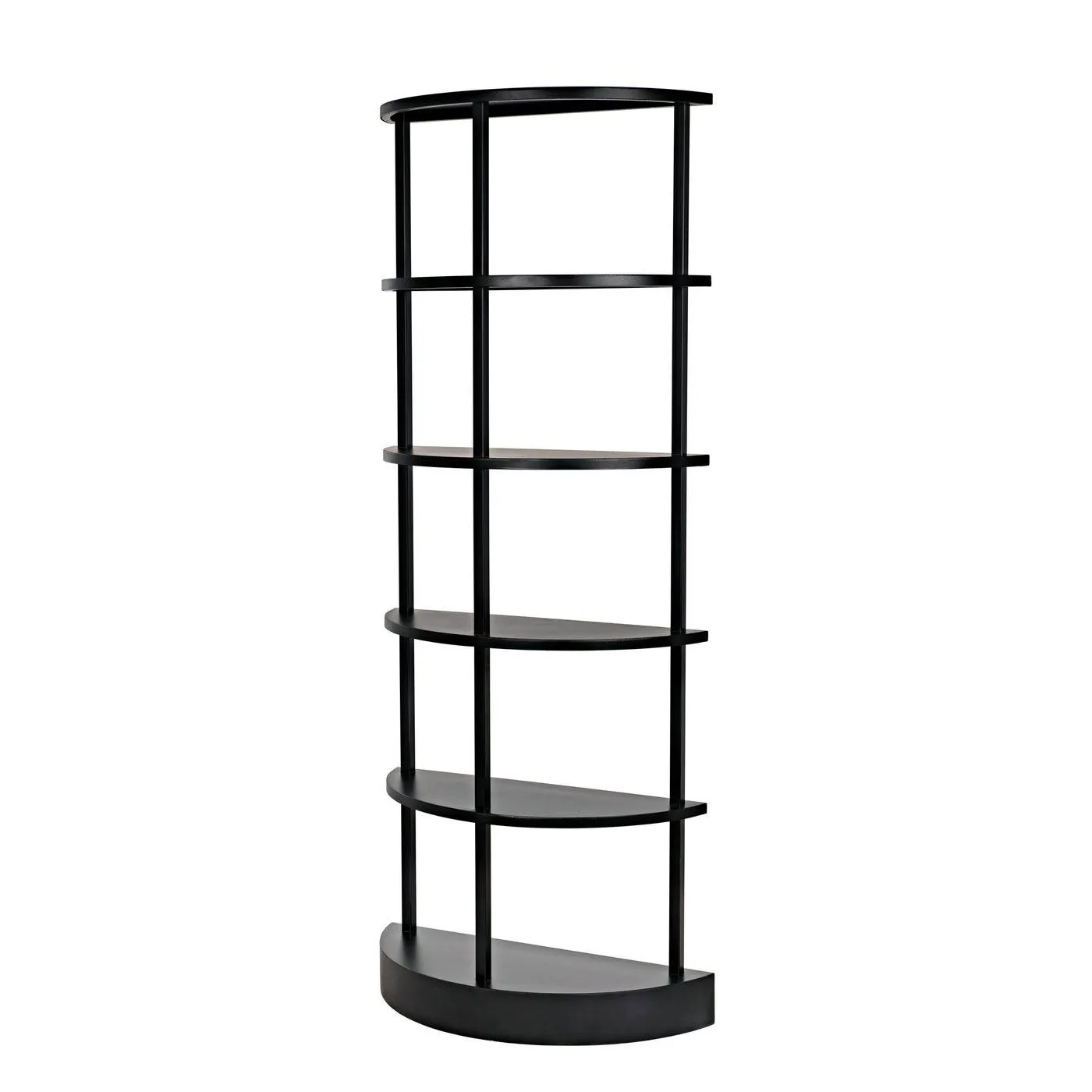 Spago Bookcase, Black Metal