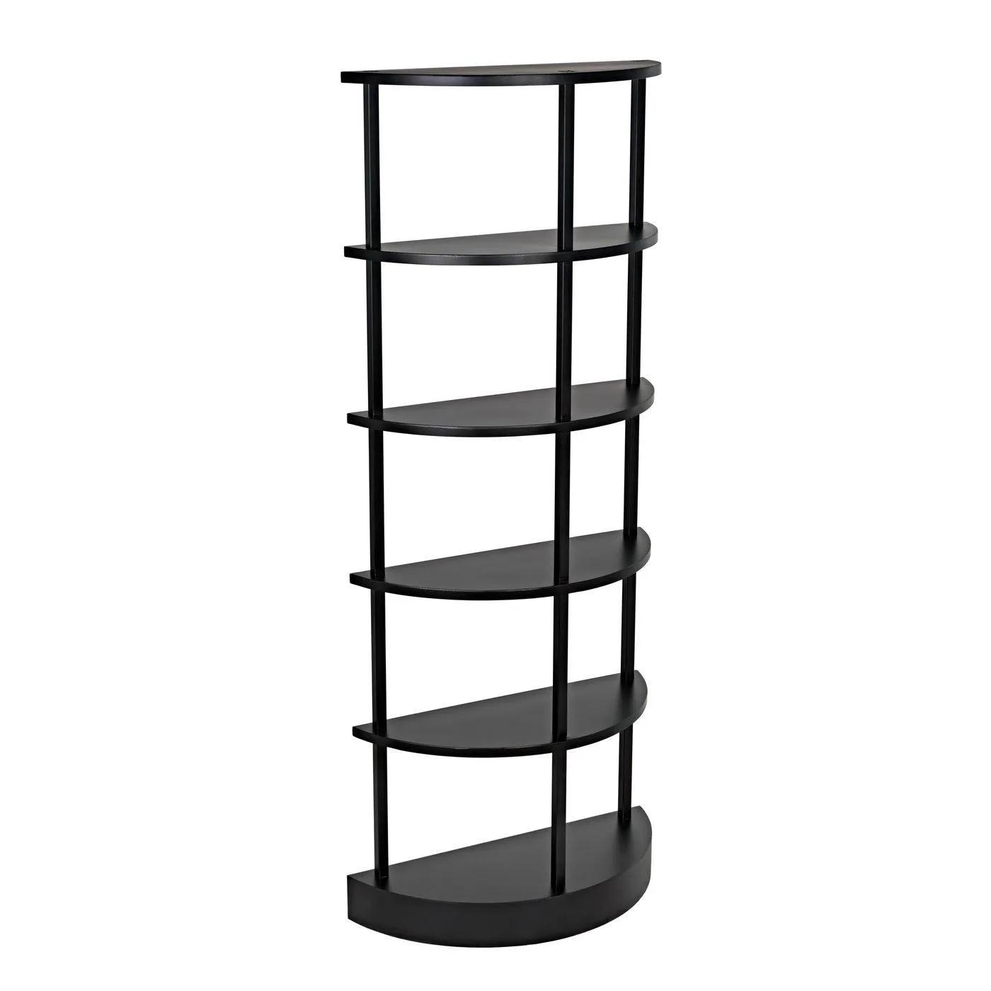 Spago Bookcase, Black Metal