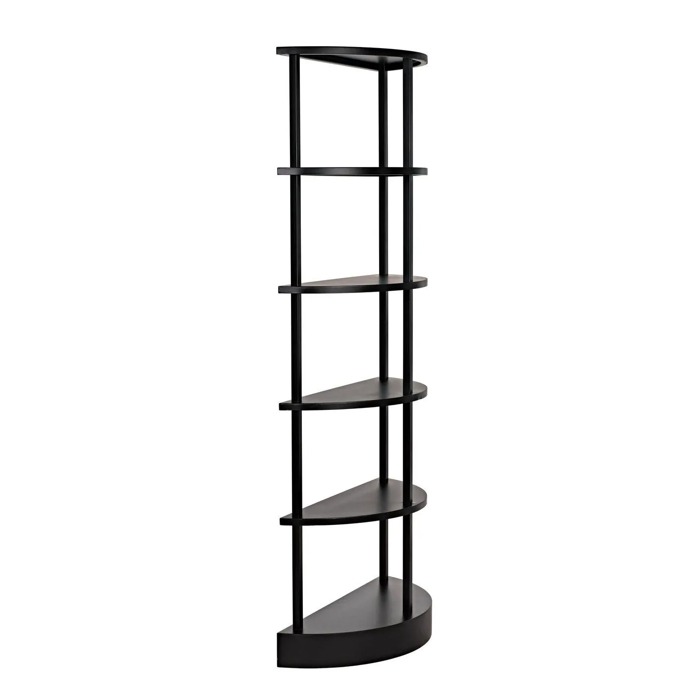 Spago Bookcase, Black Metal