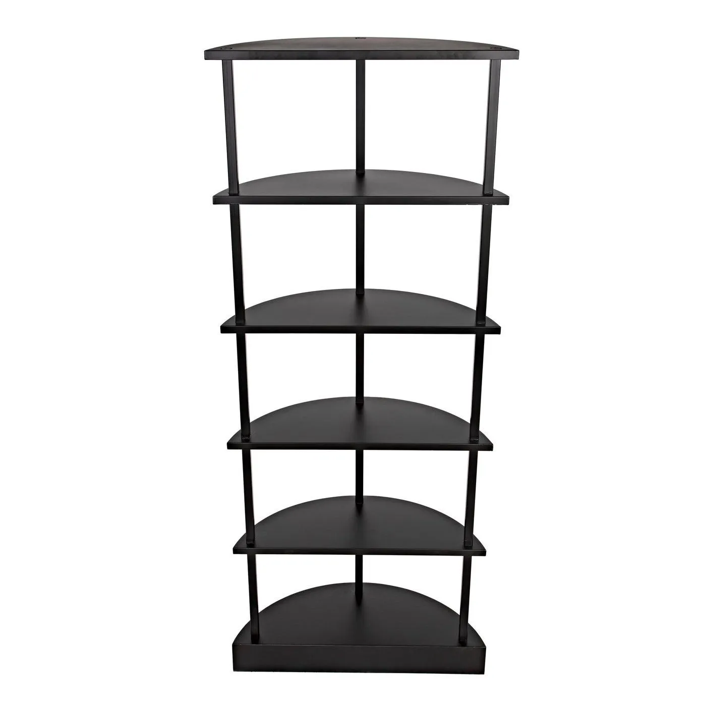 Spago Bookcase, Black Metal