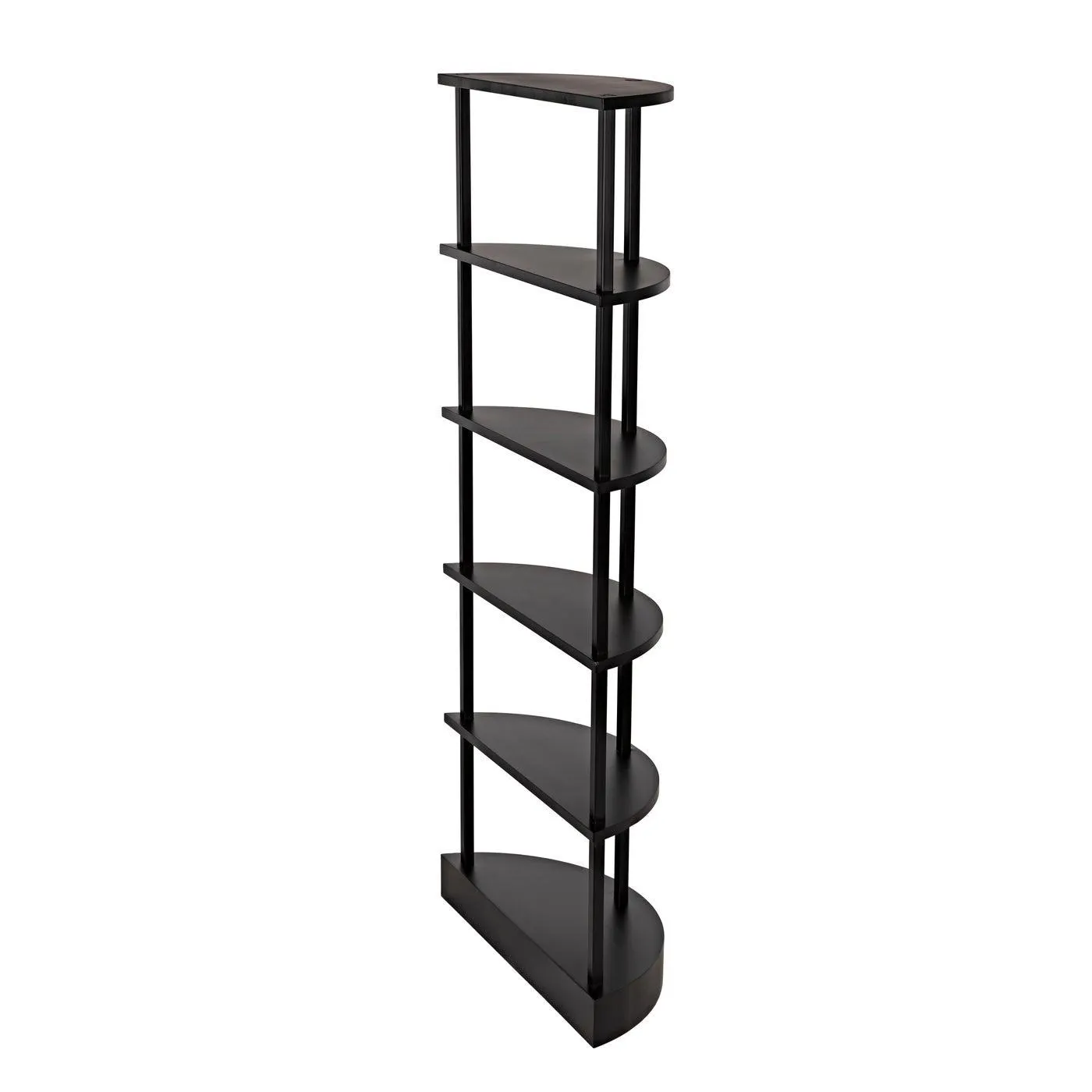 Spago Bookcase, Black Metal