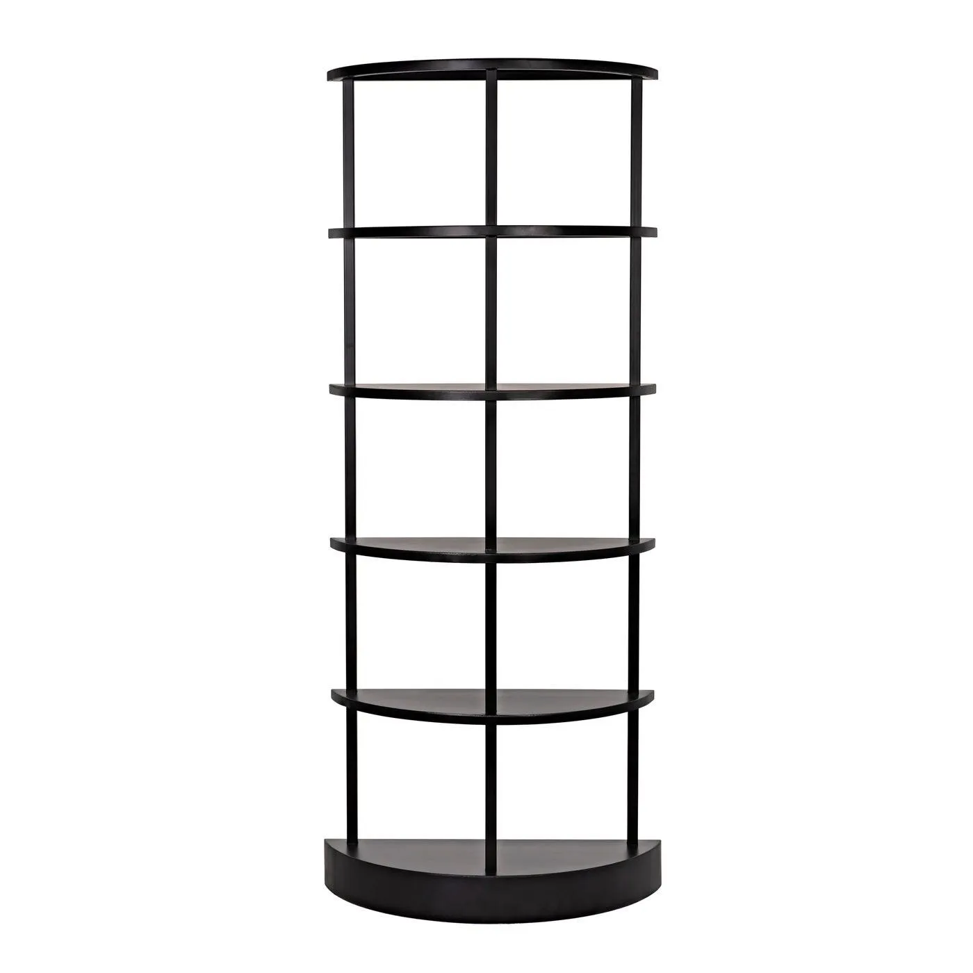 Spago Bookcase, Black Metal
