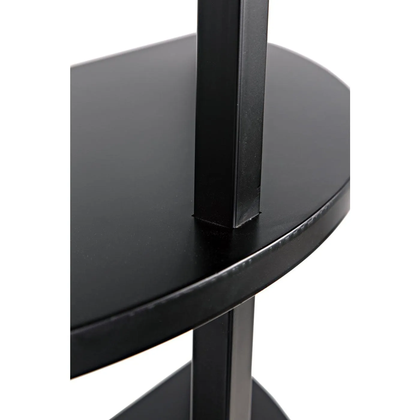Spago Bookcase, Black Metal