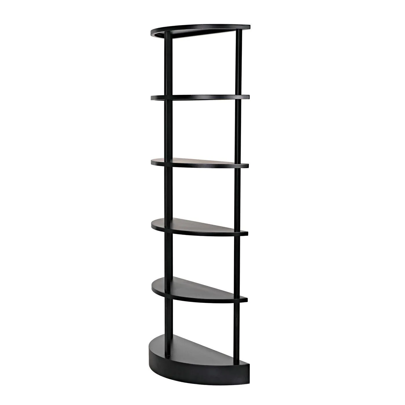 Spago Bookcase, Black Metal