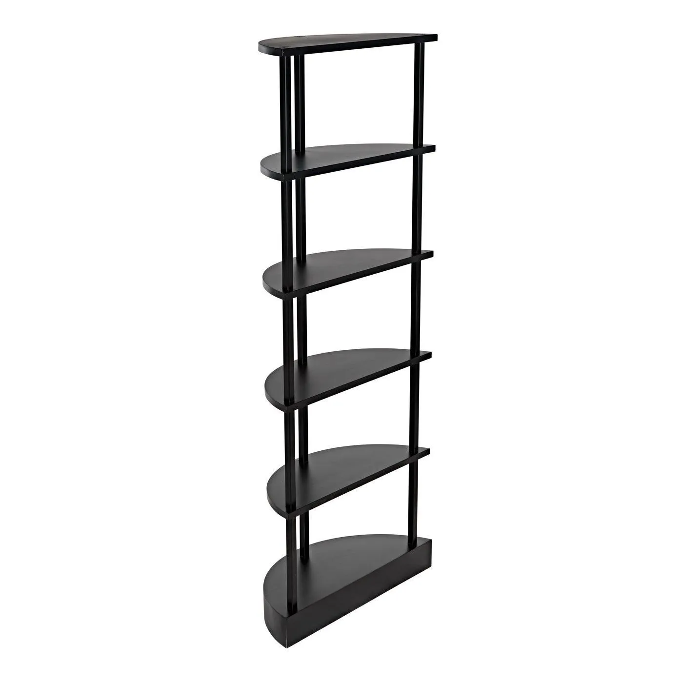 Spago Bookcase, Black Metal