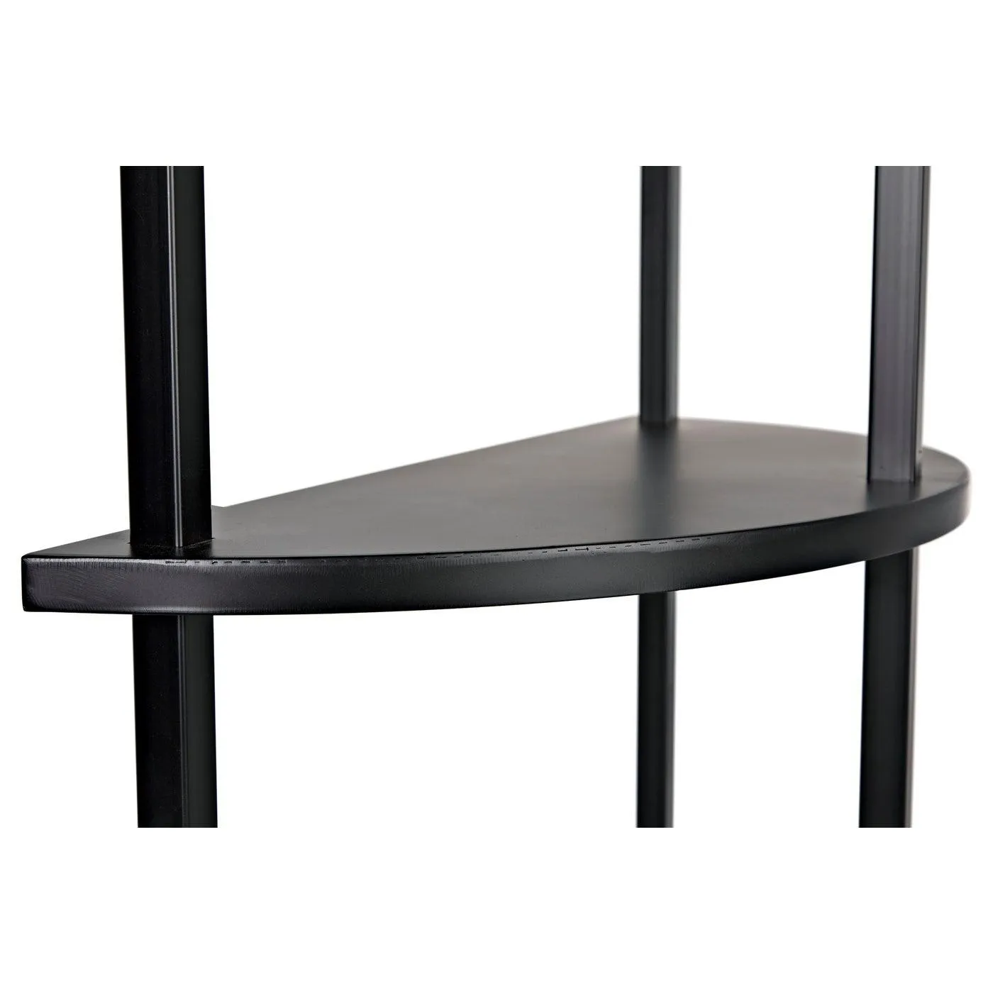 Spago Bookcase, Black Metal