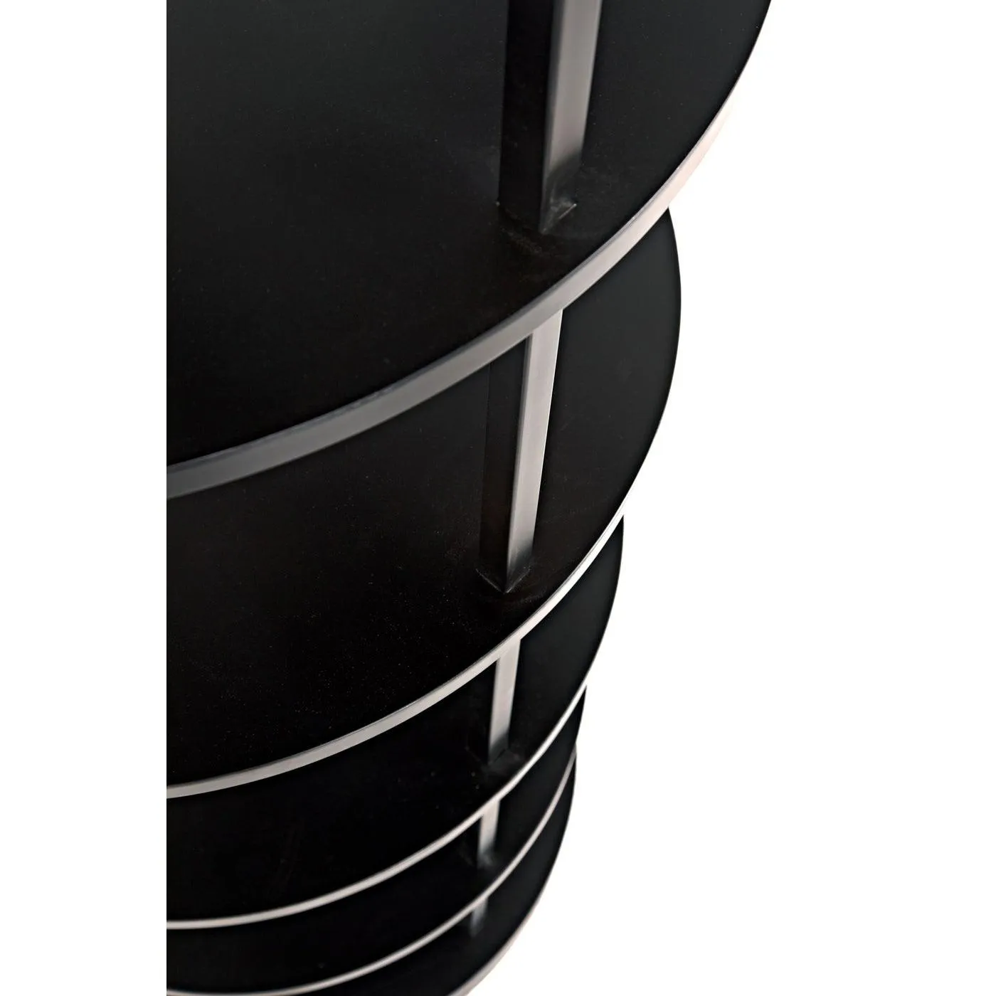 Spago Bookcase, Black Metal