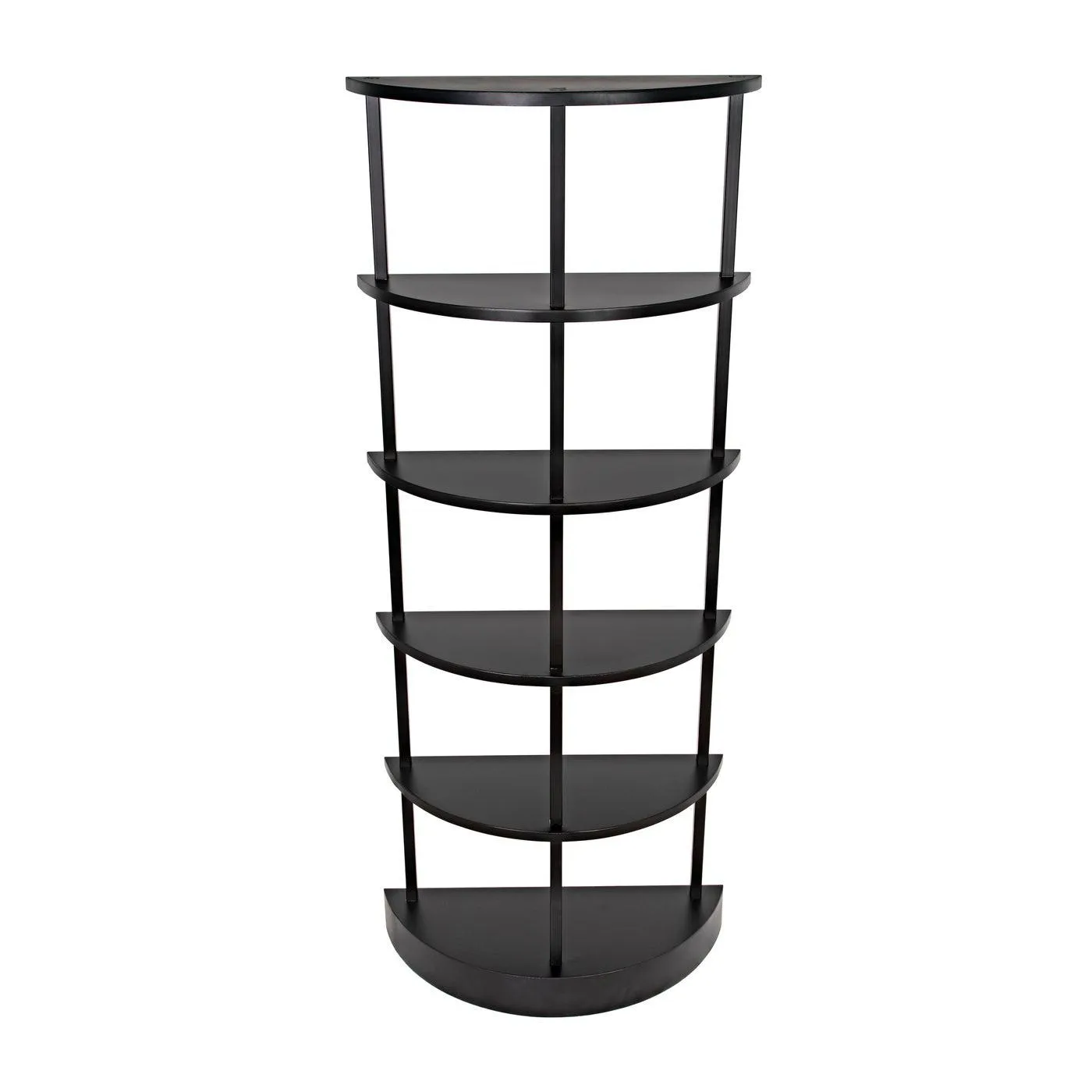 Spago Bookcase, Black Metal