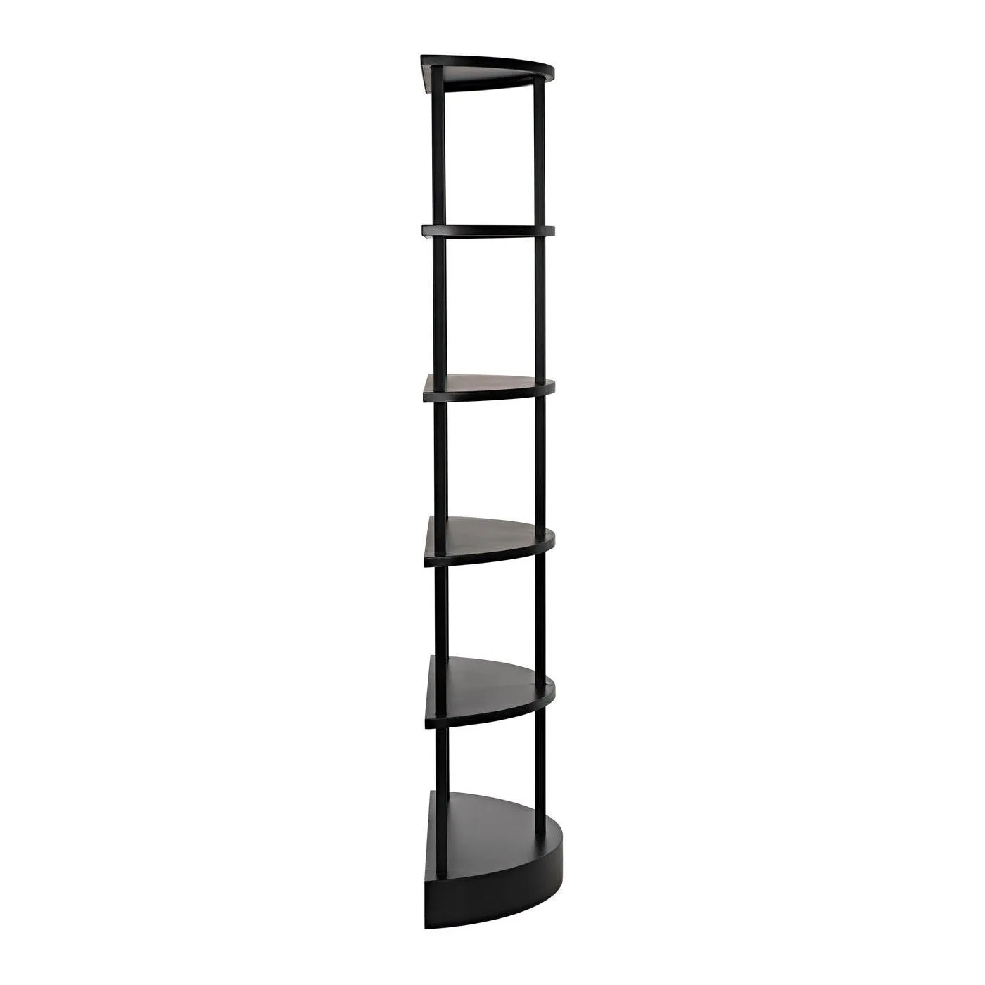 Spago Bookcase, Black Metal