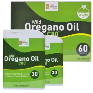 Sweet Cures Wild Oregano Oil C80 60's