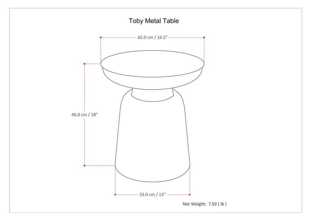 Toby Metal Table