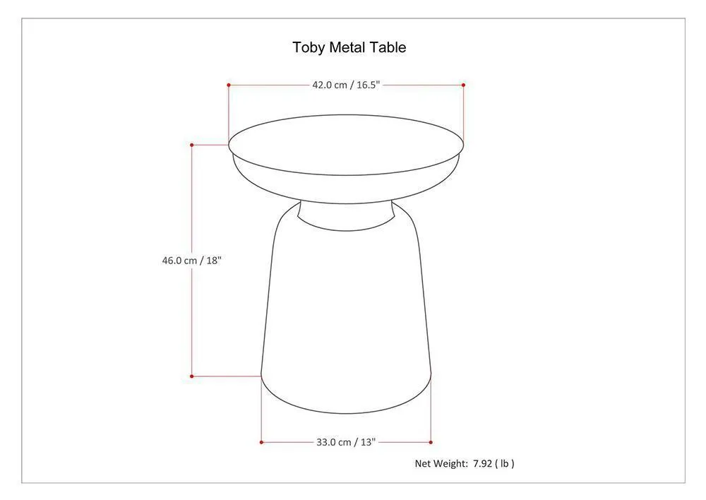 Toby Metal Table