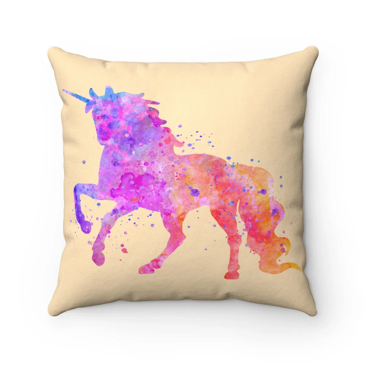 Unicorn Square Pillow